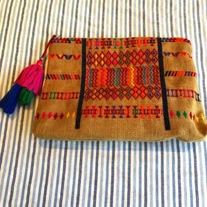 Star Mela Peri Pouch - Straw Clutch Bag